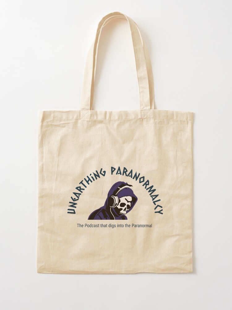 Alternate view of Podcast Merchandise for Unearthing Paranormalcy Tote Bag