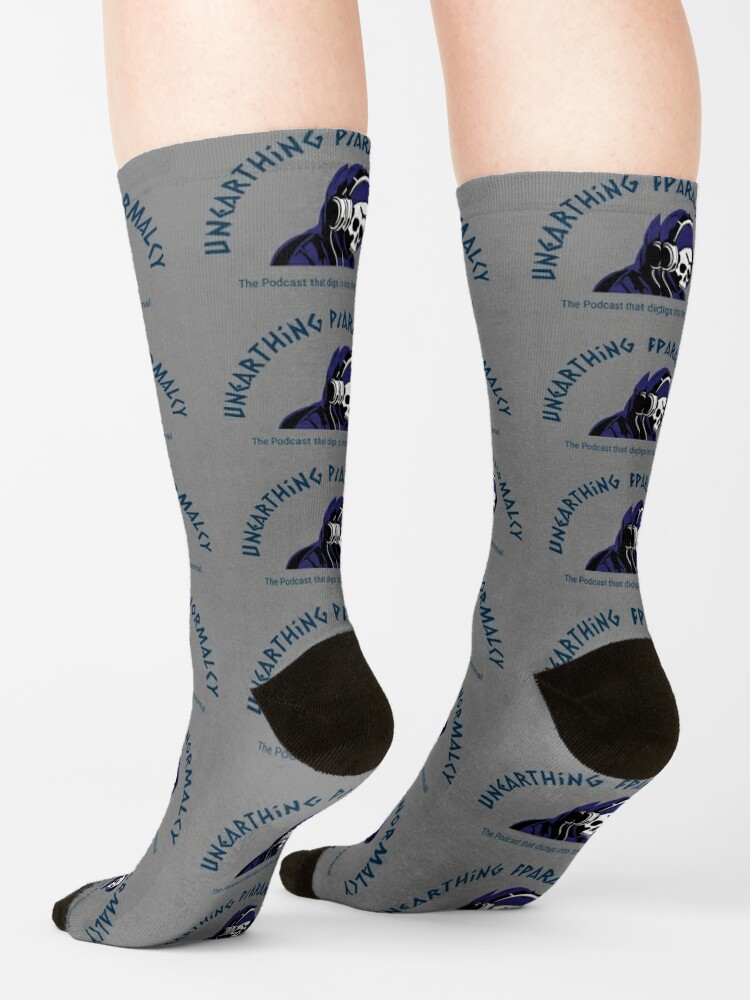 Alternate view of Podcast Merchandise for Unearthing Paranormalcy Socks