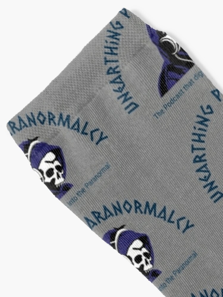 Alternate view of Podcast Merchandise for Unearthing Paranormalcy Socks