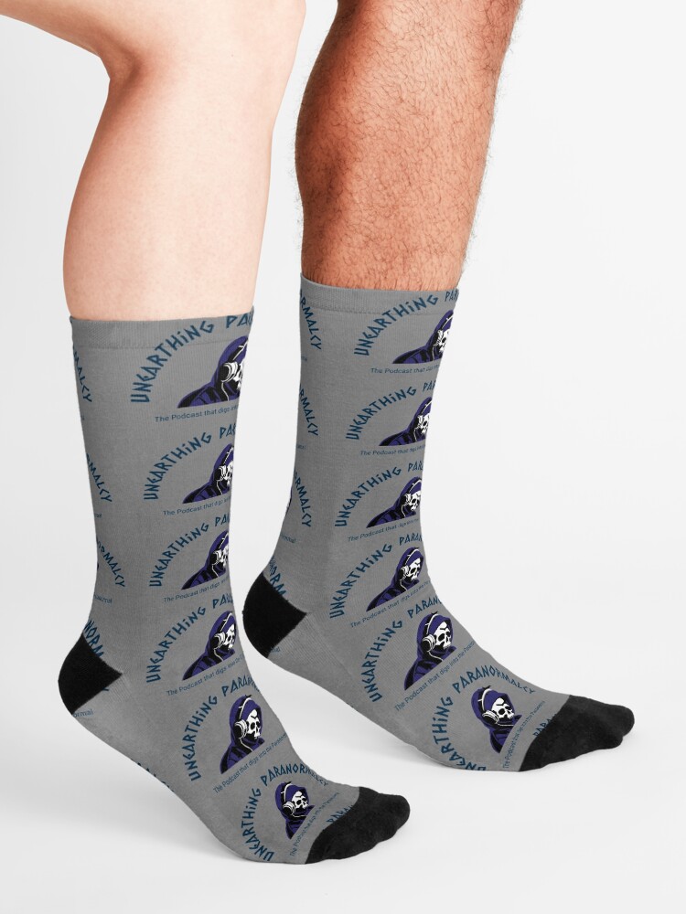Alternate view of Podcast Merchandise for Unearthing Paranormalcy Socks