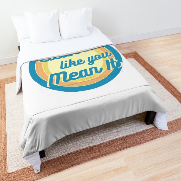 Clean It Like You Mean It, Vintage, Retro, Cleaning Humor Comforter