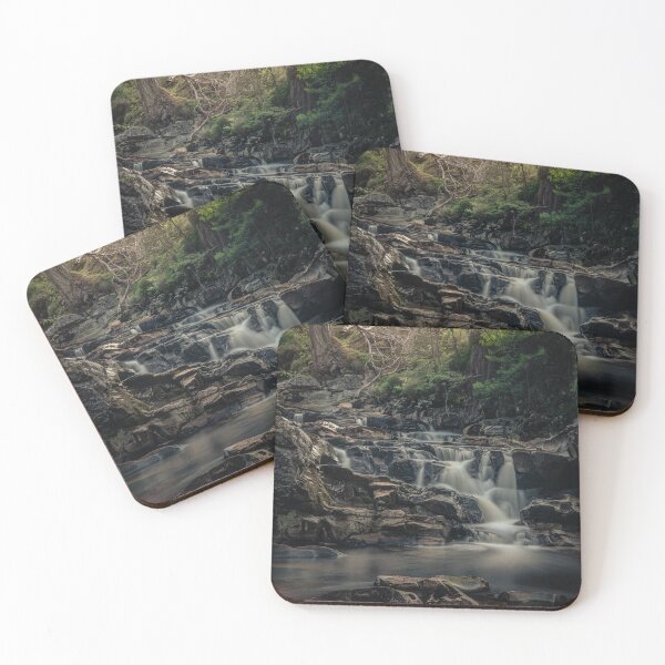 Item preview, 'Highland Waterfall', Allt Camghouran, Loch Rannoch designed and sold by mucklepawprint.