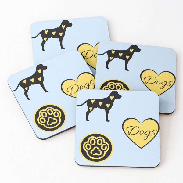 Item preview, Yellow dog, yellow paw design designed and sold by NinaBetterNot.