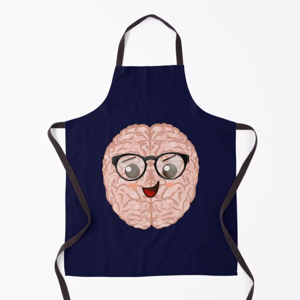 Item preview, Cute Brain with Glasses  designed and sold by abadyalbaloshi.