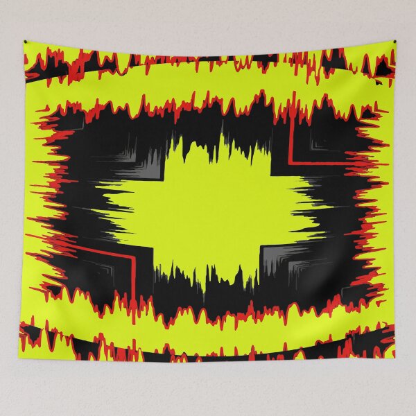 Item preview, Yellow Red Abstract Design. designed and sold by SourDot.