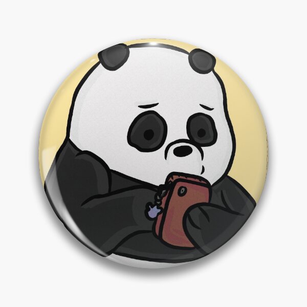 Item preview, Texting Panda (Grain Texture) designed and sold by RoserinArt.