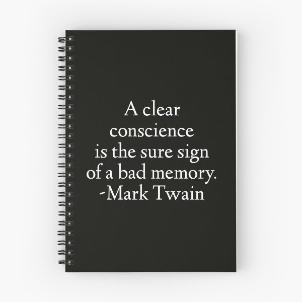 Item preview, Mark Twain Quote - A Clear Conscience designed and sold by StoaMart.