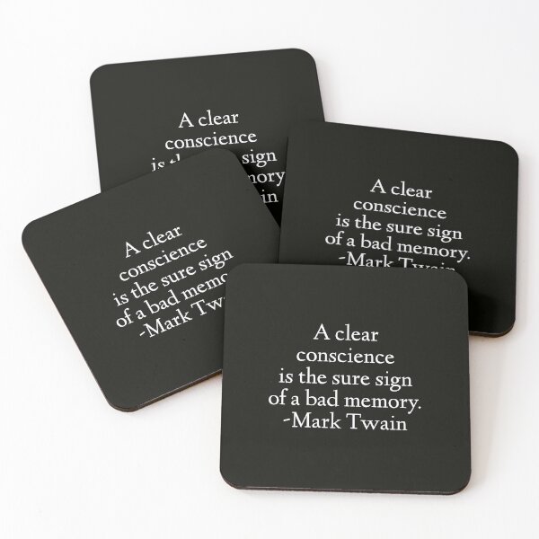 Item preview, Mark Twain Quote - A Clear Conscience designed and sold by StoaMart.