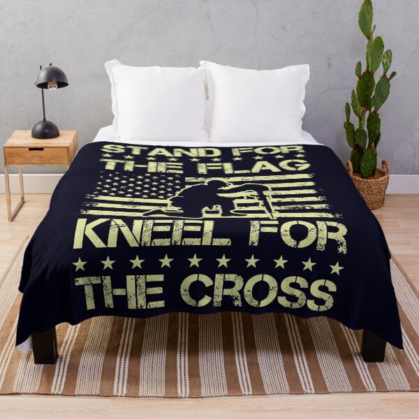 Item preview, Stand for the Flag Kneel for the Cross Veteran designed and sold by mmos.