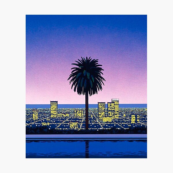 Hiroshi Nagai Vaporwave Lámina fotográfica
