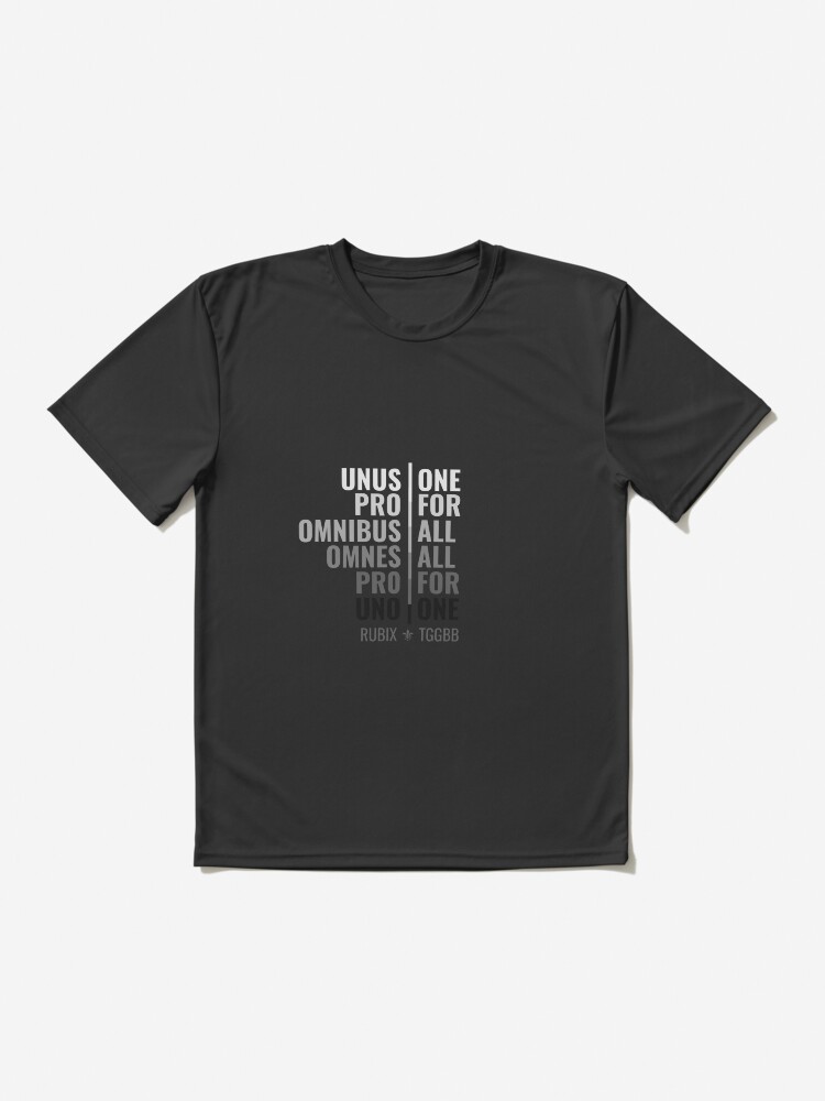 Thumbnail 2 of 7, Active T-Shirt, Latin Musketeer Catchphrase designed and sold by RubixCube89201.