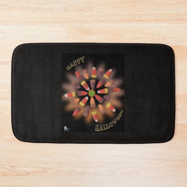 candy corn promenade Bath Mat