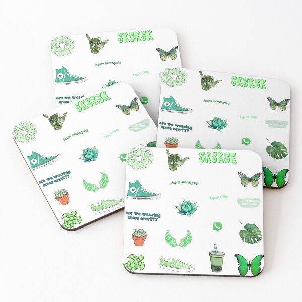 Item preview, Green aesthetic sticker pack designed and sold by ArtByMal.