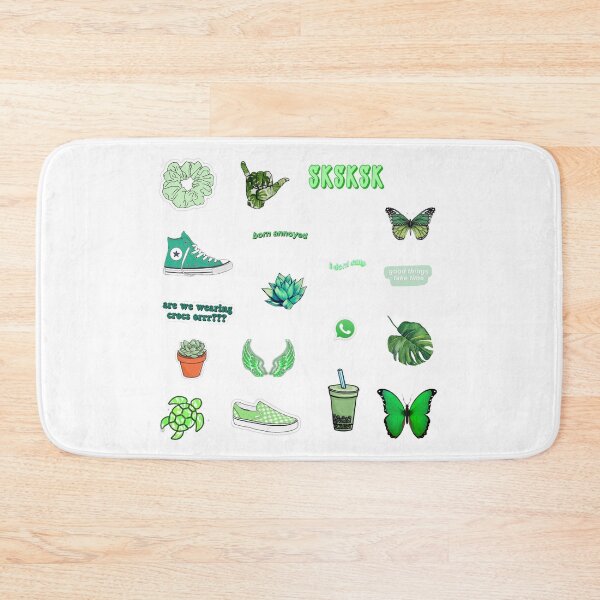 Item preview, Green aesthetic sticker pack designed and sold by ArtByMal.