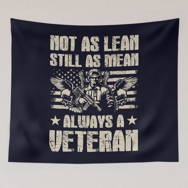 Item preview, Not as Lean still as Mean Veteran designed and sold by mmos.
