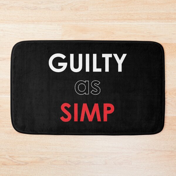 Item preview, Funny Meme Guilty As SIMP graphic designed and sold by jakehughes2015.