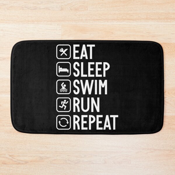 Item preview, Eat Sleep Swim Run Repeat Aquathlon print designed and sold by jakehughes2015.