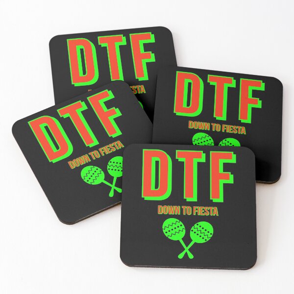 Item preview, DTF DOWN TO FIESTA  designed and sold by Mexihumor Store.