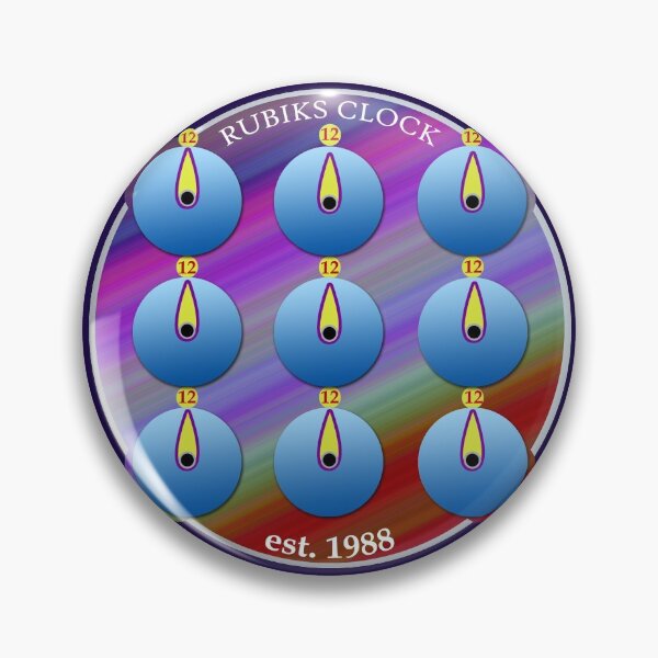 Item preview, Rubiks Clock WCA Pretty Gradient designed and sold by LaGringaCuber.
