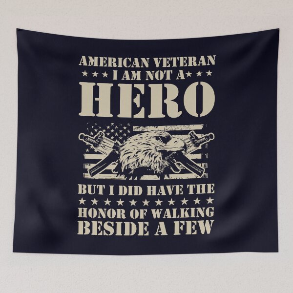Item preview, American Veteran I'm not a Hero designed and sold by mmos.