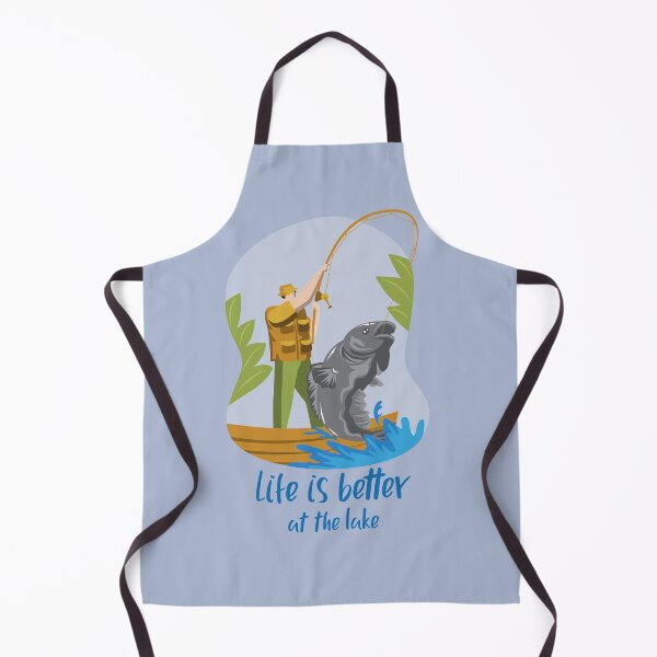 Item preview, Life is Better At The Lake- love fishing designed and sold by EvaWolf.