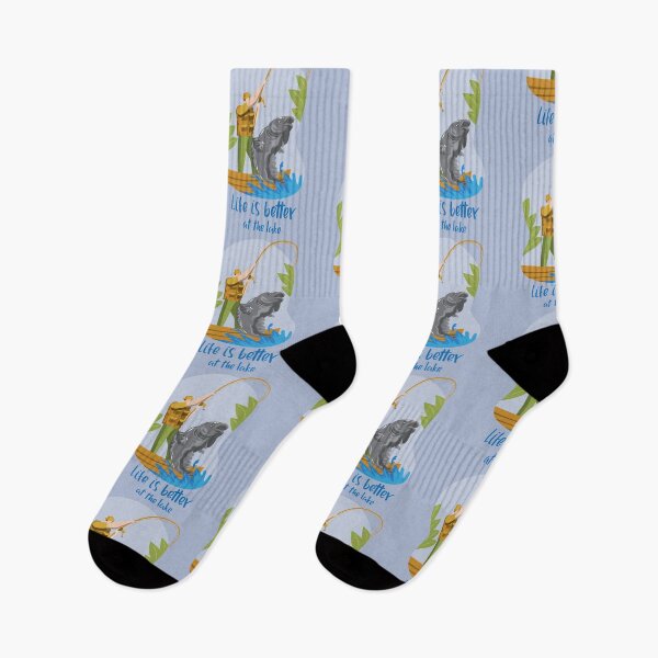 Item preview, Life is Better At The Lake- love fishing designed and sold by EvaWolf.