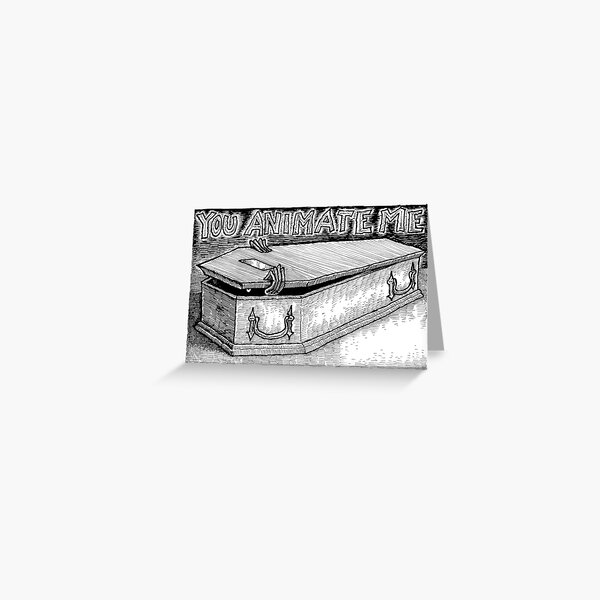 Coffin Valentine Greeting Card