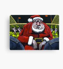 Festive scrape for Santa Canvas Print