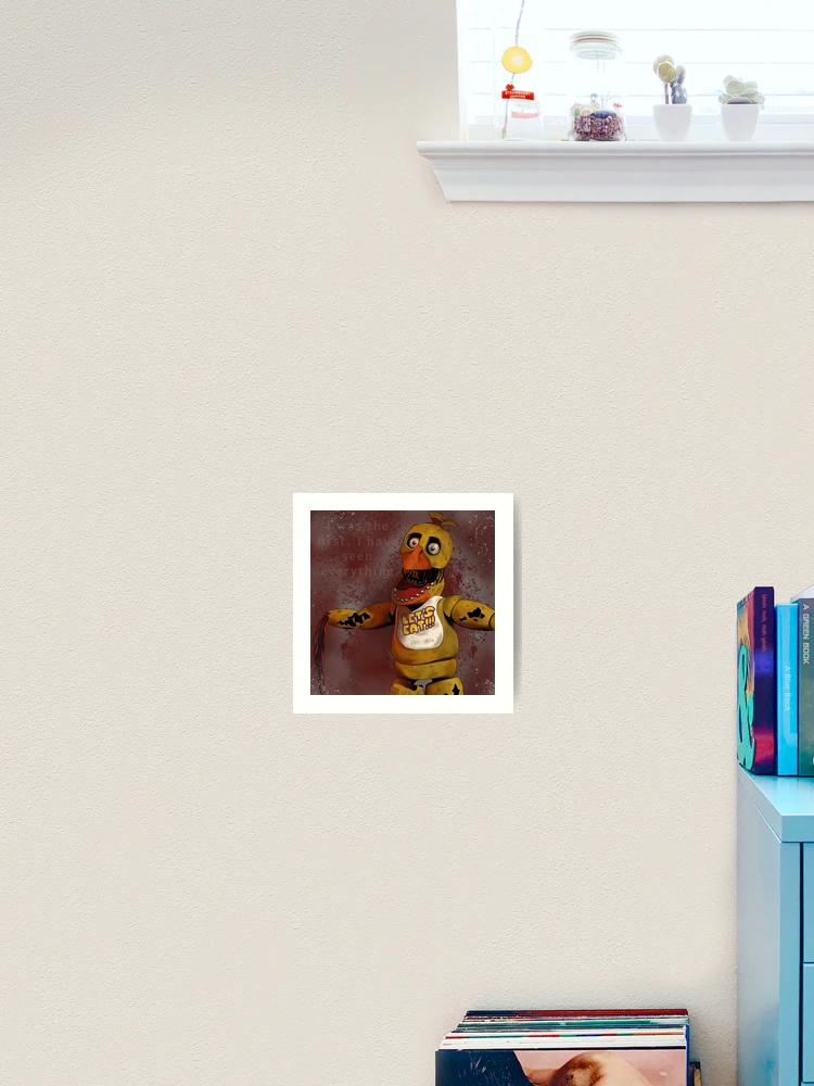 fnaf withered chica  Art Print for Sale by artroselia
