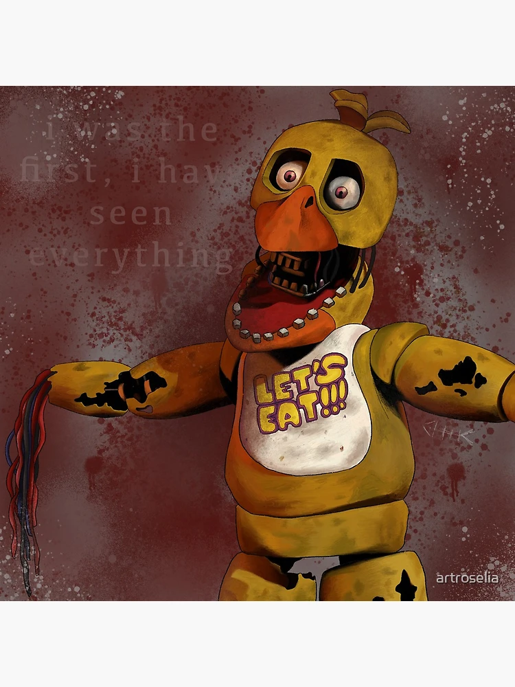 Withered chica artwork Canvas Print for Sale by OliviaDrawsss