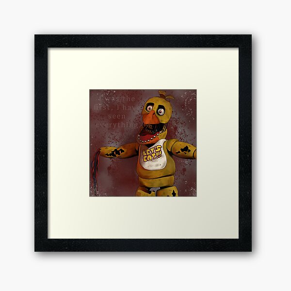 fnaf withered chica | Art Board Print