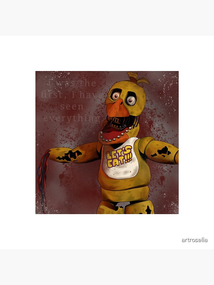 fnaf withered chica | Art Board Print