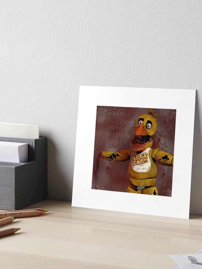 fnaf withered chica  Art Print for Sale by artroselia