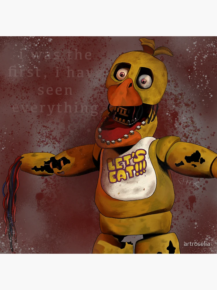 Withered Chica by MissRoseX  Fnaf art, Fnaf memes, Creepy smile