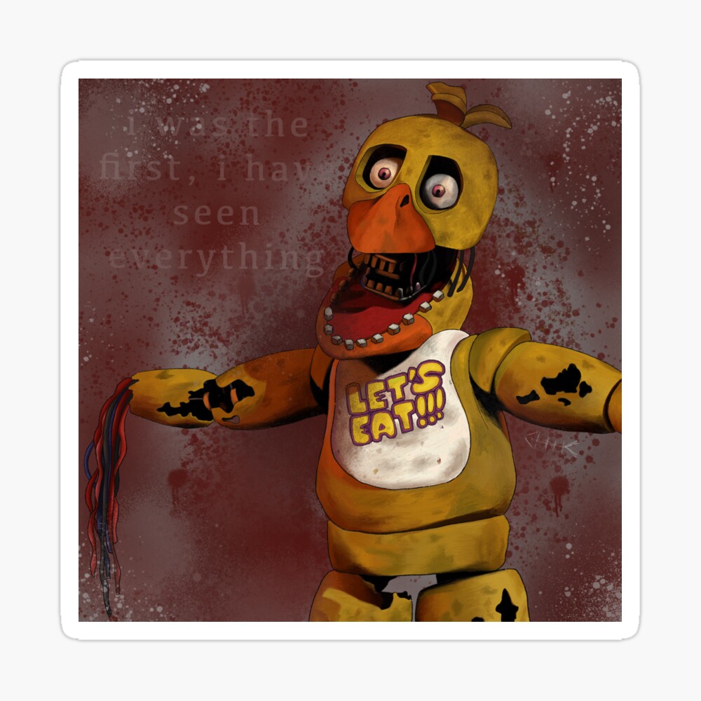 fnaf withered chica | Art Board Print