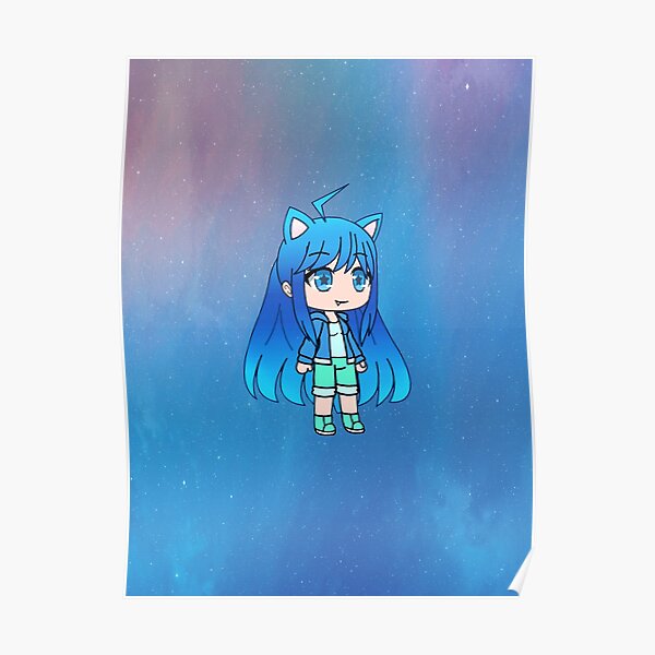 Cute Chibi Girl Posters Redbubble - deku hair texture roblox