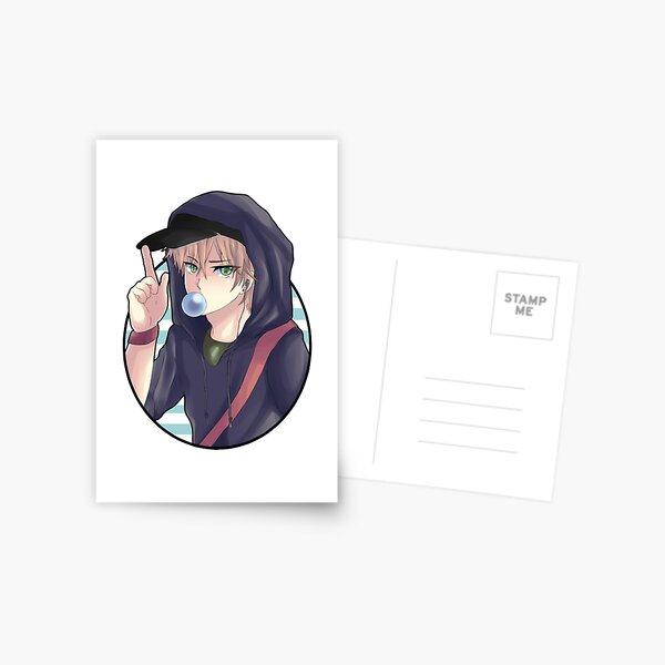 Dark Anime Boy Postcard for Sale by UraniusMaximus