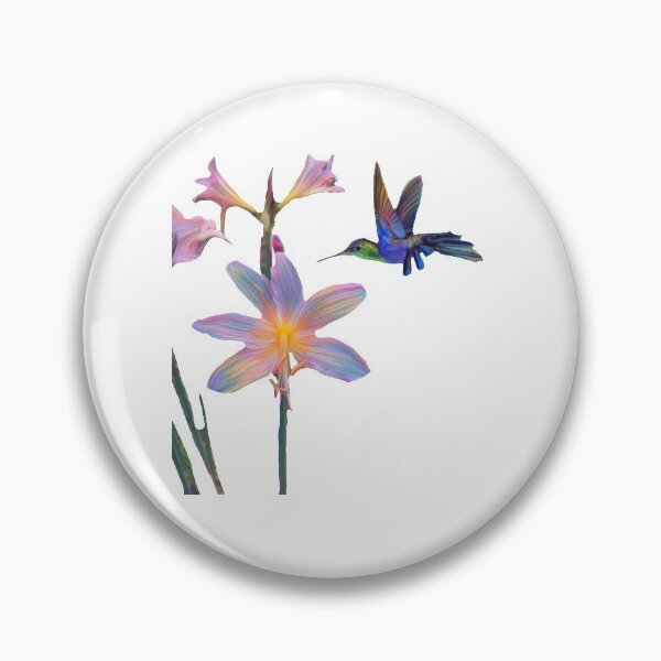 Item preview, Blue Hummingbird and Lily designed and sold by spinningvisions.