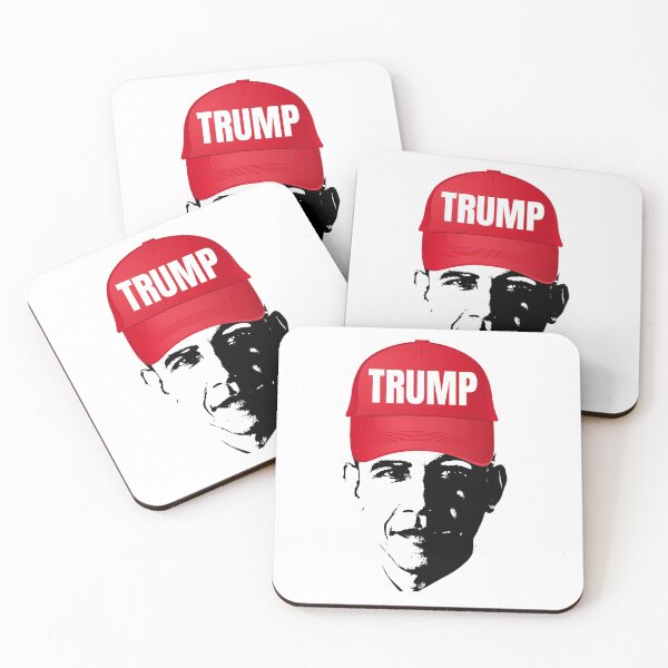 Item preview, Funny Barack Obama in Trump hat designed and sold by 1970Russell.
