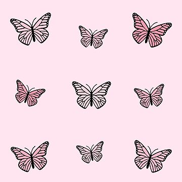 Artwork thumbnail, Pack of pink butterflies by Pastel-PaletteD