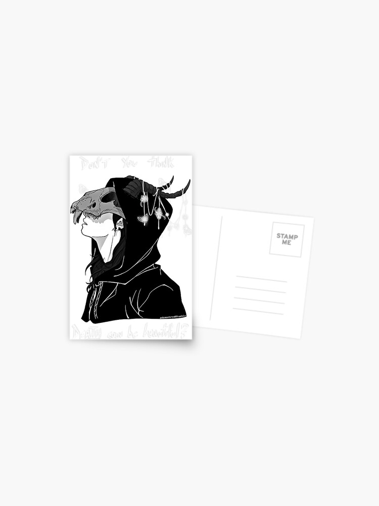 Dark Anime Boy Postcard for Sale by UraniusMaximus