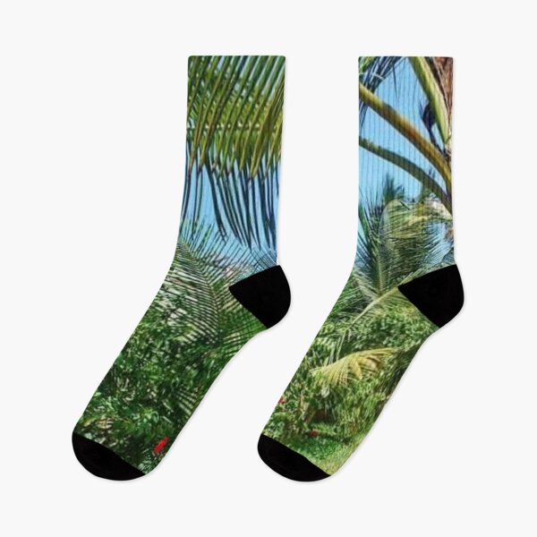Item preview, green floral beach side  designed and sold by -BENOVI.