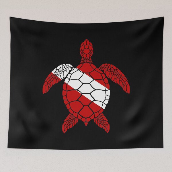 Item preview, Diver Down Sea Turtle designed and sold by Caden Darling Designs.
