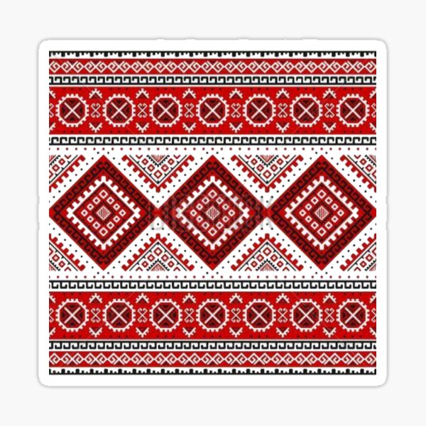 Ukrainian embroidery Sticker