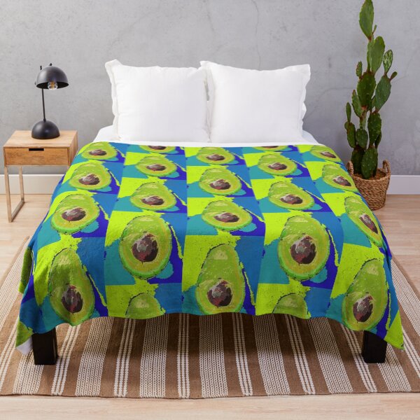 Item preview, Pop Art Avocado - Electric Blue designed and sold by gallantgiraffe.