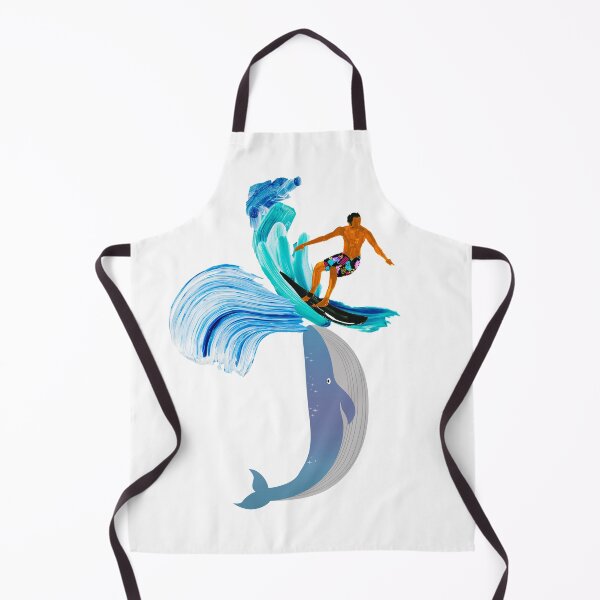 Item preview, Surfer on Whale Catching Wave designed and sold by spinningvisions.