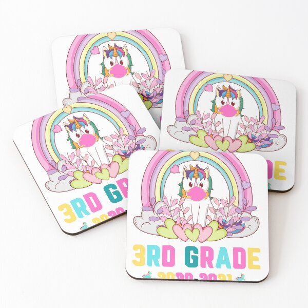 Item preview, Quarantine Unicorn Hello Third Grade 2020 Back To School Gifts for Girl designed and sold by Mr. L.S.