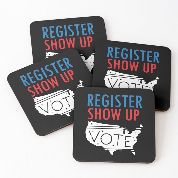 Item preview, Election 2020 Register Show Up Vote With USA Map designed and sold by RobomShop.