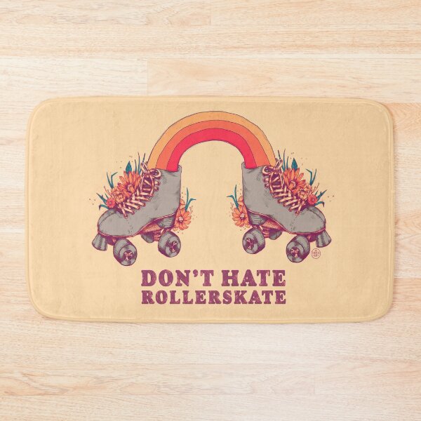 Item preview,  Don't Hate Rollerskate - Retro 70s Illustration - Color Variation 2 designed and sold by chrystakay.
