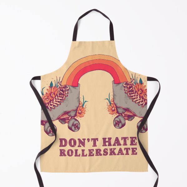 Item preview,  Don't Hate Rollerskate - Retro 70s Illustration - Color Variation 2 designed and sold by chrystakay.